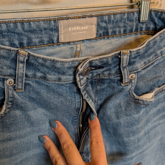 Everlane the Curvy Cheeky Jean Crop Light Medium Wash Size 29 - Picture 8 of 11